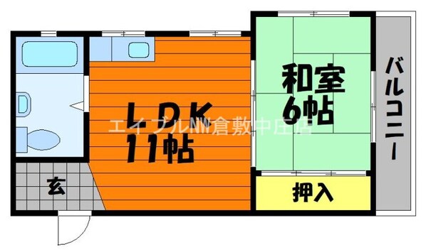 岡本ビルの物件間取画像